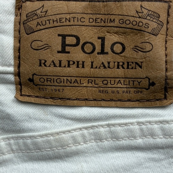 Polo Ralph Lauren The Varick Slim Straight White Jeans 30 X 30 - Picture 6 of 12